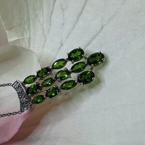 Elegant Green Gemstone Necklace